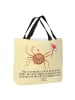 Mr. & Mrs. Panda Shopper Spinne Agathe Motivation mit Spruch in Gelb Pastell