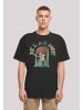 F4NT4STIC Heavy Oversize T-Shirt Rick und Morty in schwarz