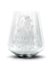 Mr. & Mrs. Panda Blümchentail Glas Avocado Kern rollt ohne Spruch in Transparent