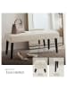 tectake Sitzbank gepolstert, Belastbarkeit 220 kg, 95 x 38 x 45 cm