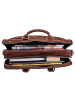Leonhard Heyden Cambridge Aktentasche Leder 40 cm Laptopfach cognac