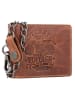Greenburry Vintage Cafe-Racer Geldbörse RFID Leder 12 cm braun
