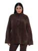 Ulla Popken Strickjacke in mahagoni