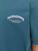 JACK & JONES Junior T-Shirt JJEBRANDES BACKP RELAXED TEE SS in oceanview