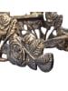 relaxdays Schlauchhalter Rosenmotiv in Bronze