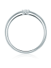 Trilani Ring Sterling Silber Zirkonia in silber