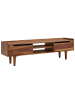 KADIMA DESIGN Lowboard Massivholz 145x43x35 cm TV-Kommode mit zwei Türen,