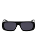 GCDS Unisex Sonnenbrille Rechtwinklig Schwarz