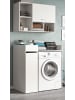Inn.Furn Waschmaschinenschrank weiß Set 3-teilig 95 cm, Waschmaschinenumbau mit Stauraum