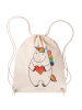 Mr. & Mrs. Panda Sportbeutel Einhorn Herz ohne Spruch in Creme