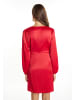 faina Damen Minikleid Aus Satin in Rot
