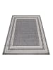 KADIMA DESIGN Teppich Outdoor Flachgewebe Bordüre Polypropylen Balkon in Grau