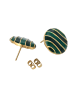 gaya Women Earrings in Gold Green Black