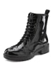 LASCANA Schnürboots in schwarz-shiny