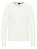 DreiMaster Klassik Damen Strickjacke in Wollweiss