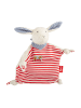 Sigikid Schnuffeltuch Hase in weiß/rot