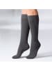 Hudson Baumwolle Kniestrümpfe 1 Paar Relax Cotton in graphit meliert