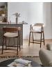 Beliani 2-tlg Barhocker DAY in Beige/Braun