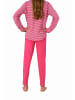NORMANN Pyjama langarm Schlafanzug zum wenden Designs eem Style - 76623 in rot