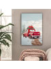OnlyWow Leinwand Bilder Rot