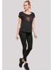 F4NT4STIC Long Cut T-Shirt Looney Tunes Bugs Bunny And Lola Valentines in schwarz