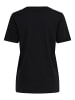 ONLY Einfarbiges Basic T-Shirt mit Brand Herz ONLKITA in Schwarz