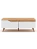 CALICOSY Couchtisch TREE in Weiß - (W) 100  x (H) 37  x (L) 60  cm