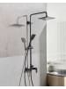 Beliani Wannenarmaturen CATAGENA in Schwarz - (W) 19 x (H) 93 cm