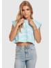 Urban Classics Urban Classics Cropped T-Shirts in aquablue