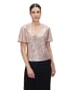 Vera Mont Blusenshirt kurzarm in Cream/Gold