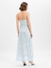 Marie Lund Abendkleid in hellblau ecru - 0001
