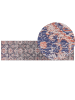 Beliani Kurzflor KURIN in Blau/Rot - (W) 80 x (H) 80 x (L) 300 cm