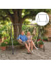 Outsunny Hängebank Gestell in Schwarz 210L x 117B x 175H cm