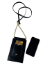 collezione alessandro Schultertasche " Handytasche " in schwarz