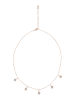 faina Women Charm Necklace in Rose Gold