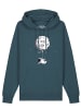 wat? Apparel Sweatshirt Funny Spaceman in Petrol