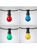 SPICELITE Garten Party Lichterkette Illu 30 bunte LED Tropfenlampen 10m schwarz