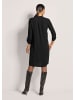 MADELEINE Shirtkleid mit Rundhals mit V-Schlitz in schwarz