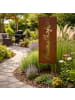 relaxdays Edelrost-Gartendeko "Heimathafen" in Braun - 85 x 28 cm