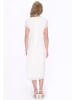 Usha Women Dress in offwhite pink