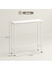 HOMCOM Konsolentisch-75L x 24B x 76H cm-Weiß