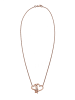 Elli DIAMONDS  Halskette 925 Sterling Silber Diamant, Herz in Rosegold