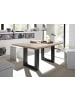 58 aufm Kessel ESSZIMMERTISCH Eila 8 140 x 90 x 75 Esstisch Schwarzstahl/Sandeiche