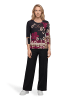 Betty Barclay Basic Shirt mit Rundhalsausschnitt in Black/Dark Red