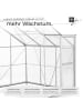 tectake Anlehngewächshaus aus Aluminium mit Fundament 192x128x202cm