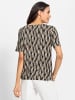WITT WEIDEN Print-Shirt in schwarz-sand-bedruckt