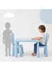 relaxdays 3-teilige Kindersitzgruppe in Blau
