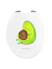 Mr. & Mrs. Panda Toilettendeckel Avocado Pfeifen ohne Spruch in Weiß