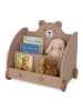 relaxdays Bücherregal „Bär“ in Braun – (B)60 x (H)58 x (T)40 cm