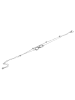 Adeliás Damen Armband – Unendlichkeitszeichen aus Edelstahl 17+3 cm in silber
